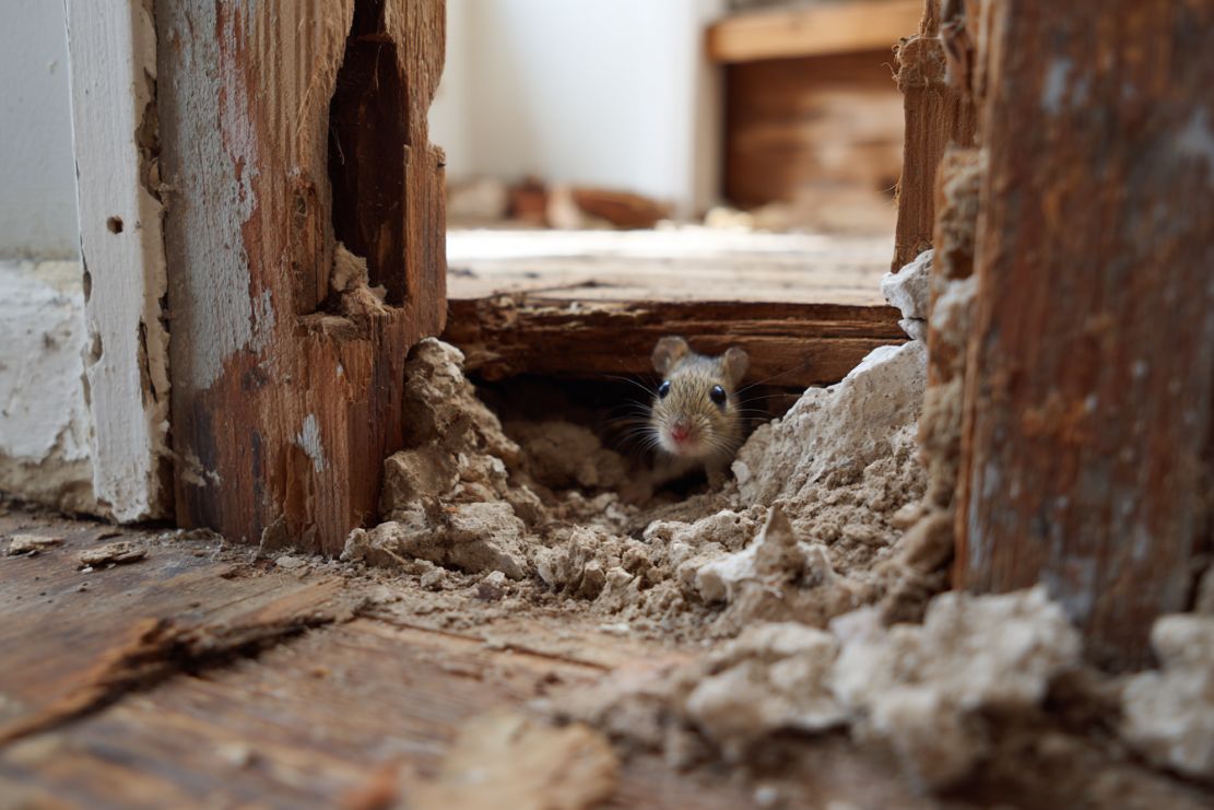 Removing and preventing pests during a renovation